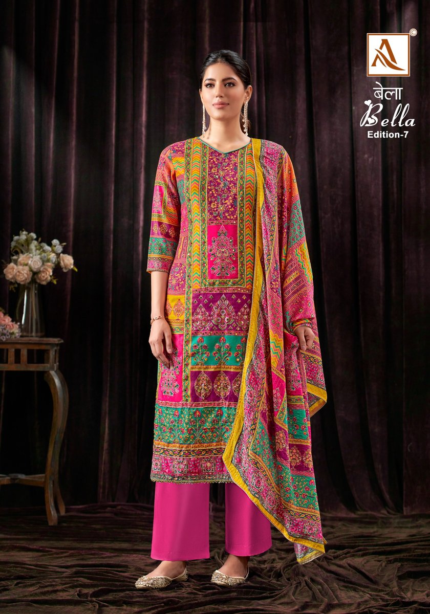 ALOK SUIT BELLA VOL-7 H-1527-001 TO H-1527-006 1