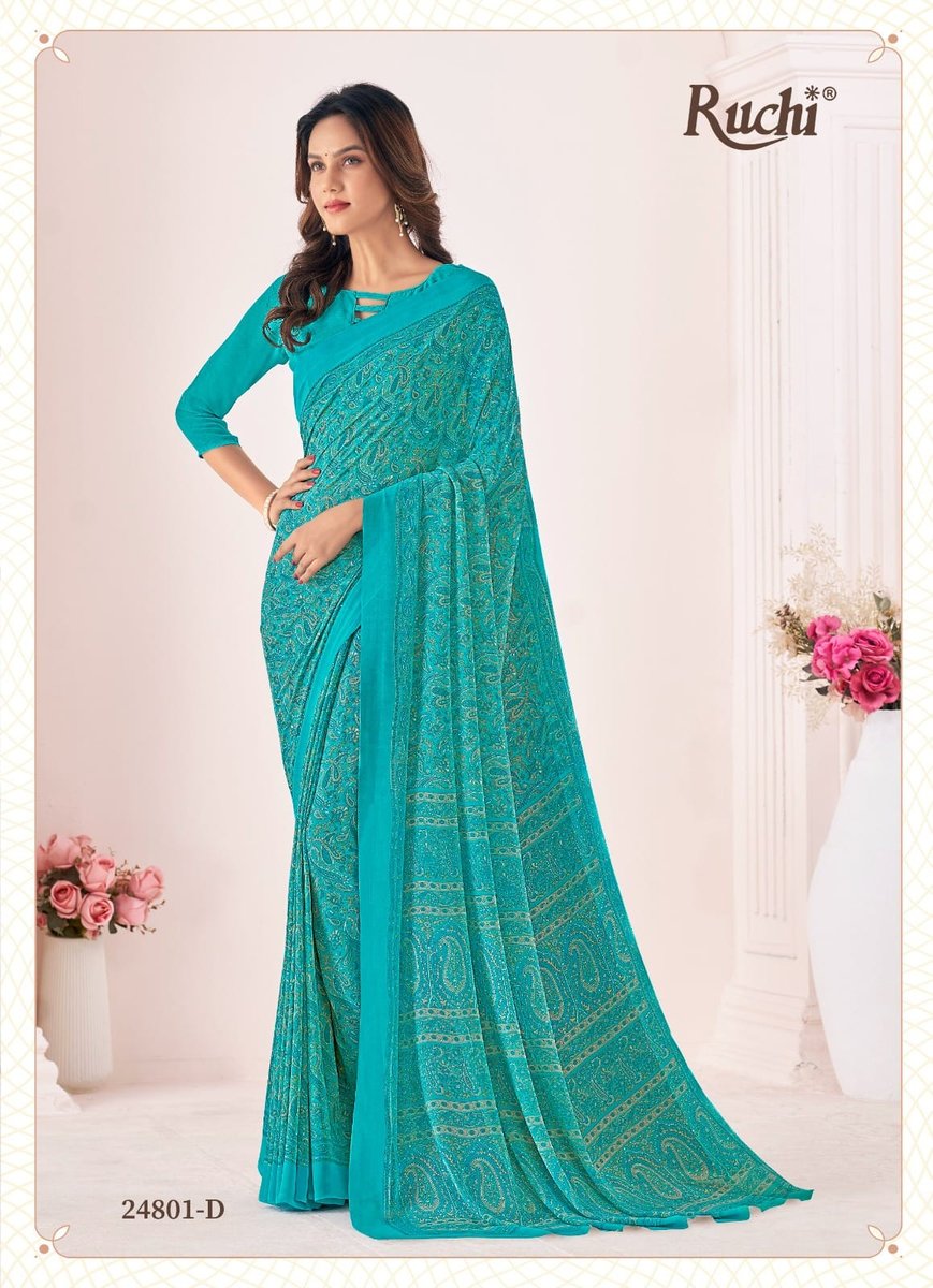 RUCHI RAGAA GEORGETTE VOL-6 24801-A TO 24803-D 4