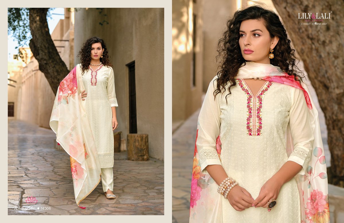 LILY & LALI WHITE LOTUS 16301 TO 16306 6