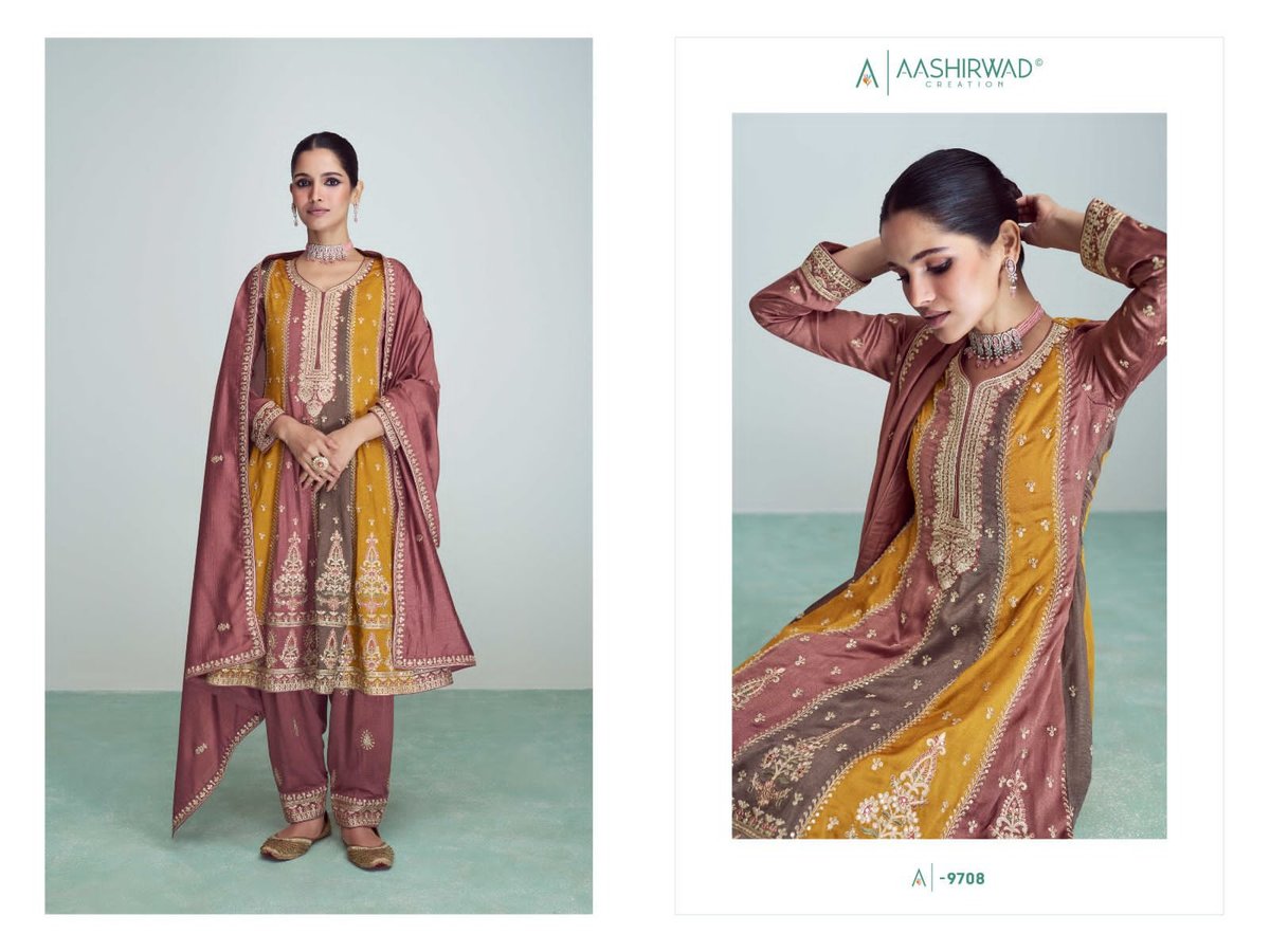 Aashirwad Creation Riwaaz 9704-9708 Series 5