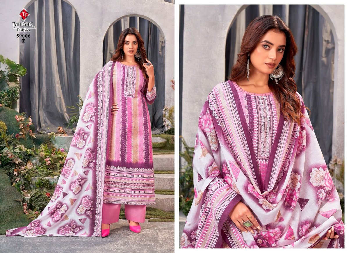 TANISHK FASHION GAZAL-BANDHNI 59001 TO 59008 6