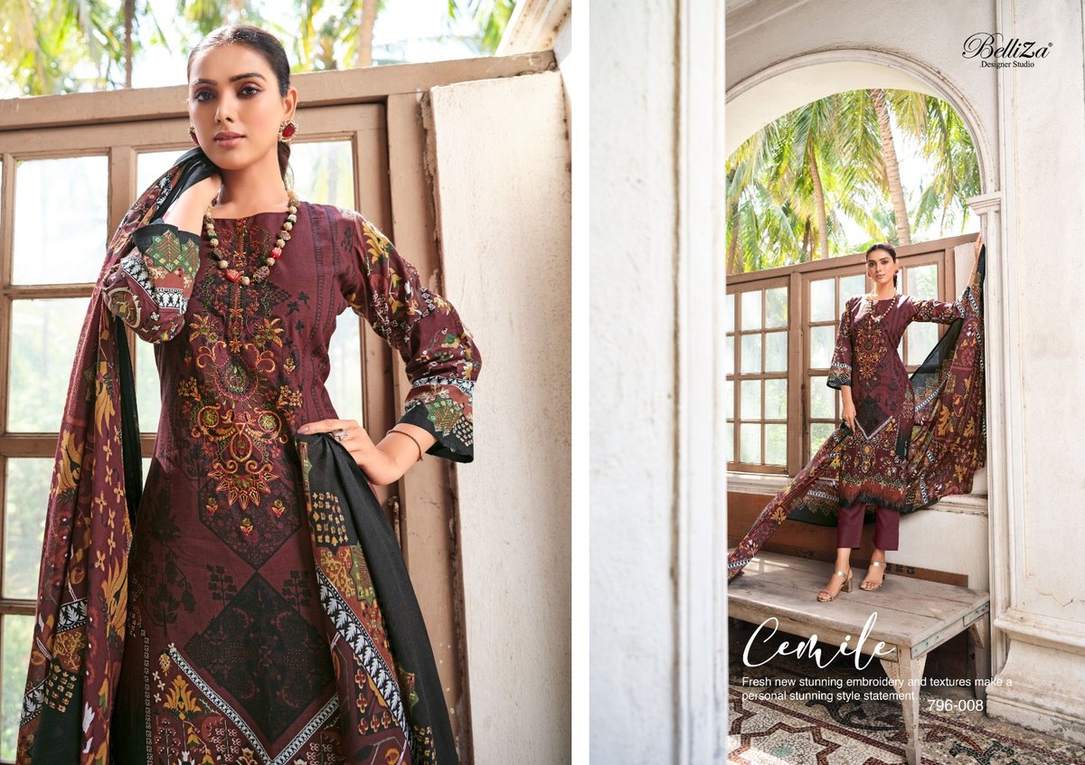 Belliza Designer Naira Vol-10 796-001 to 796-010 Series 8
