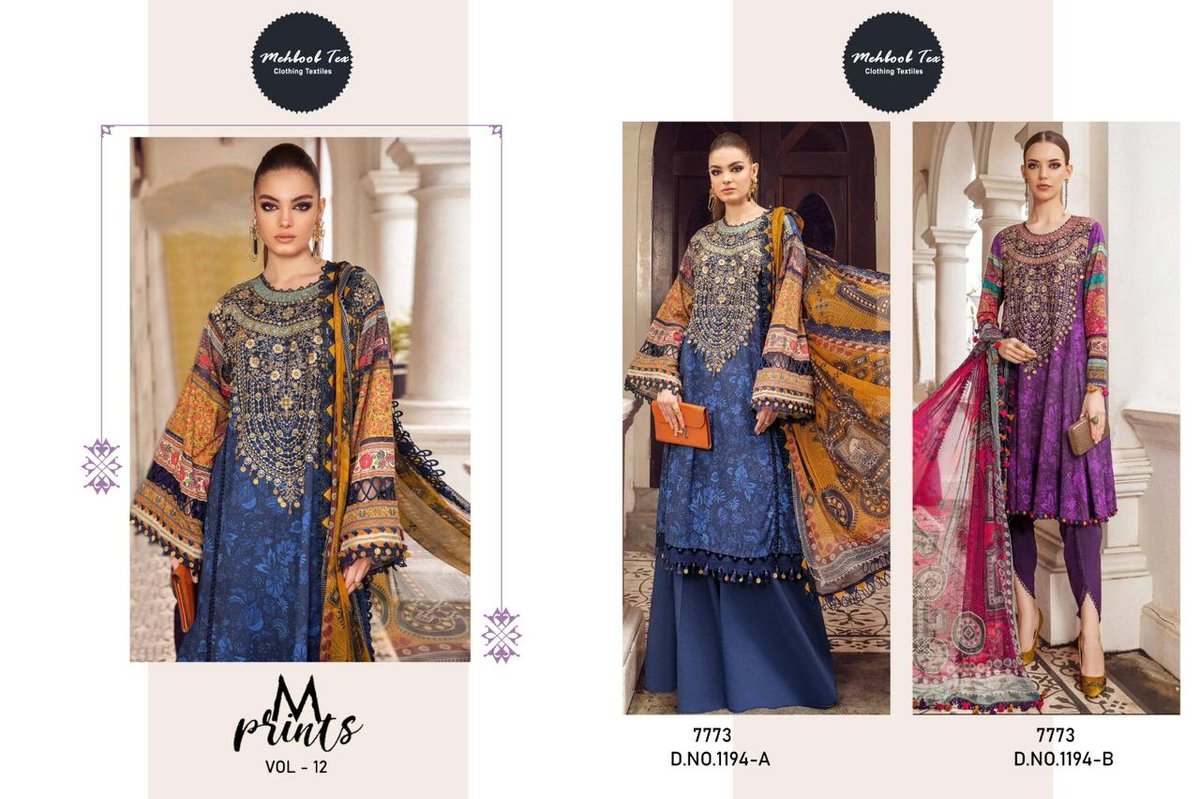 Mehboob Tex M.Print Vol-12 1194 Colors 3