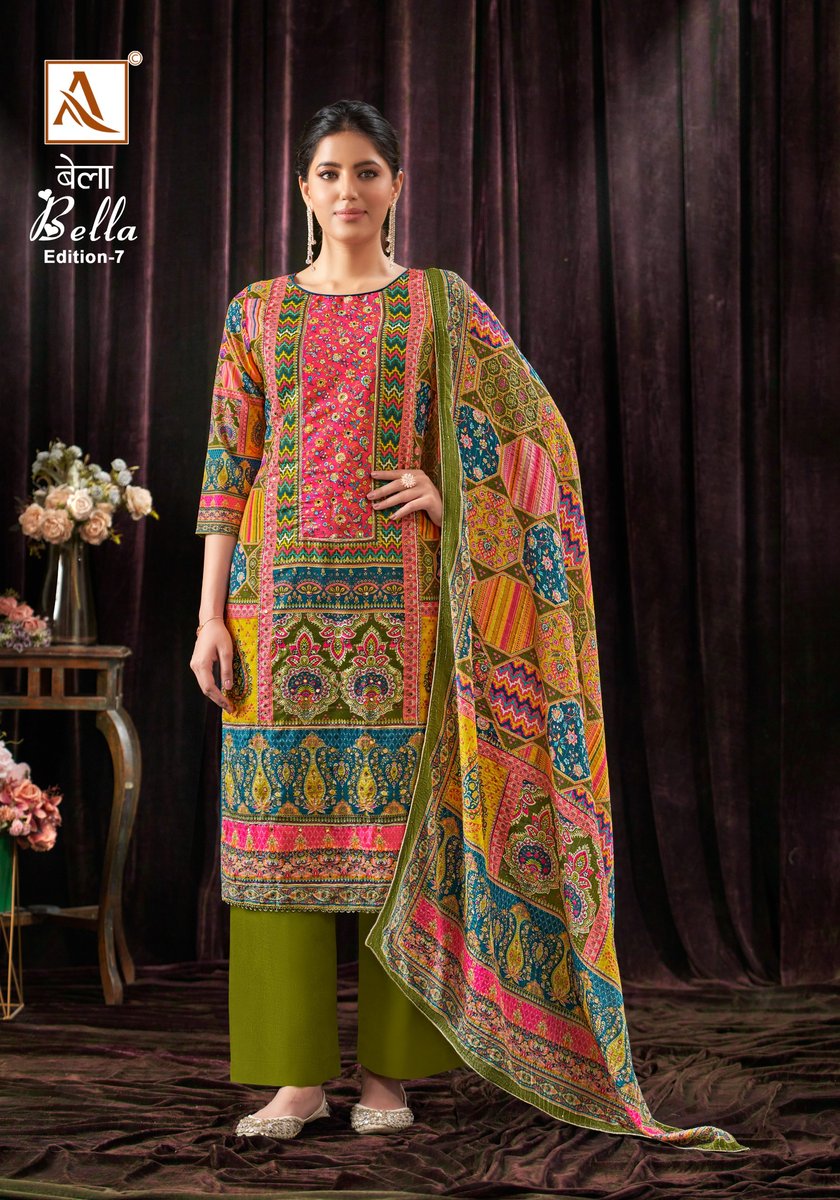 ALOK SUIT BELLA VOL-7 H-1527-001 TO H-1527-006 4