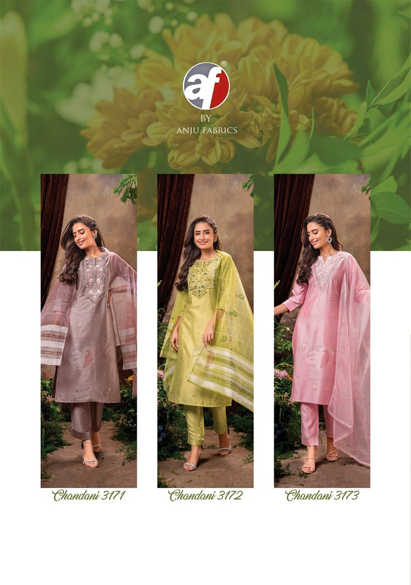 ANJU FABRICS CHANDANI VOL-2 3171 TO 3176 7