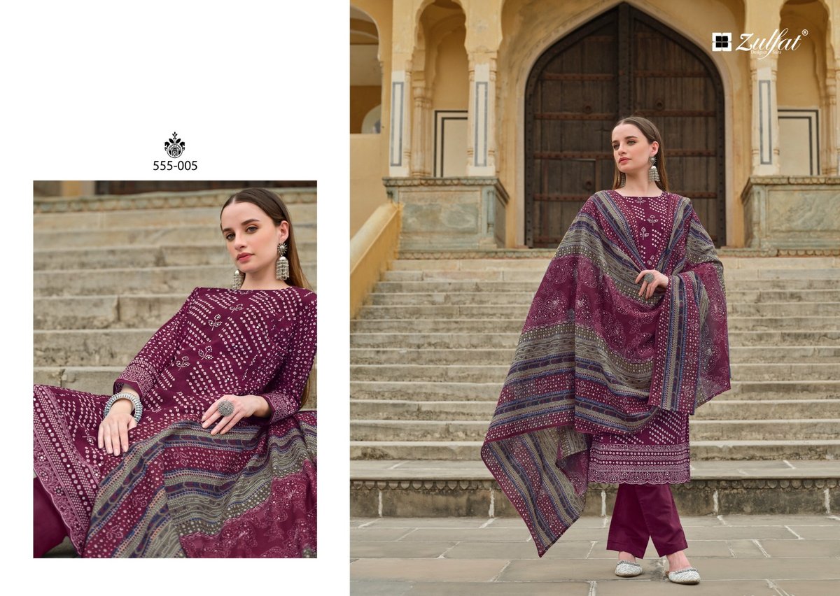 ZULFAT DESIGNER TANIA VOL-2 555-001 TO 555-006 5