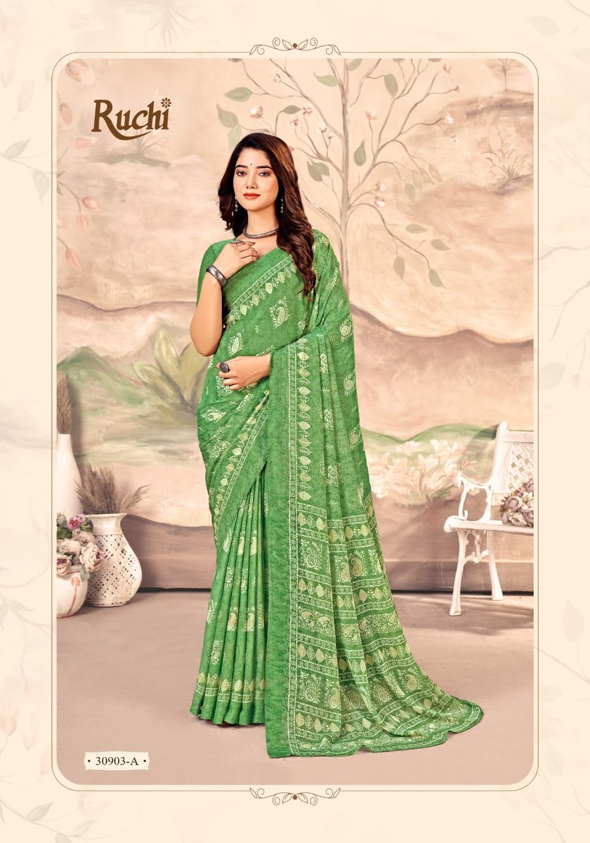 RUCHI SAREE STAR CHIFFON-149 30901-A-D TO 30903-A-D 9