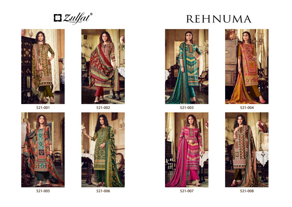 Zulfat Designer Rehnuma 521-001 to 521-008 Series 9