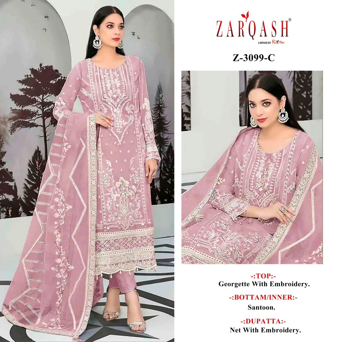 ZARQASH Z-3099-A TO Z-3099-C 3