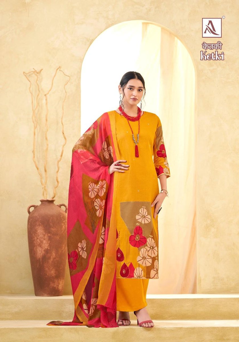 ALOK SUIT KETKI H-1454-001 TO H-1454-006 5