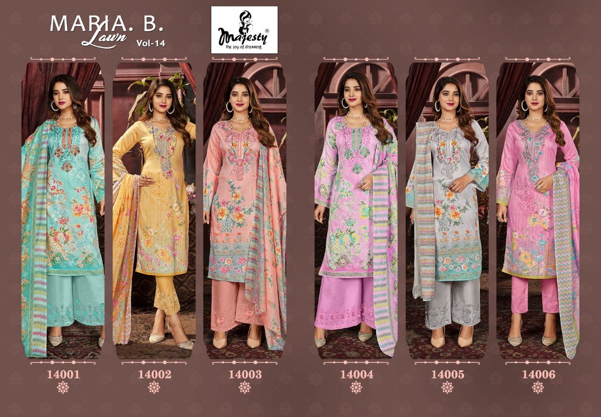 MAJESTY MARIA B. LAWN VOL-14 14001 TO 14006 7