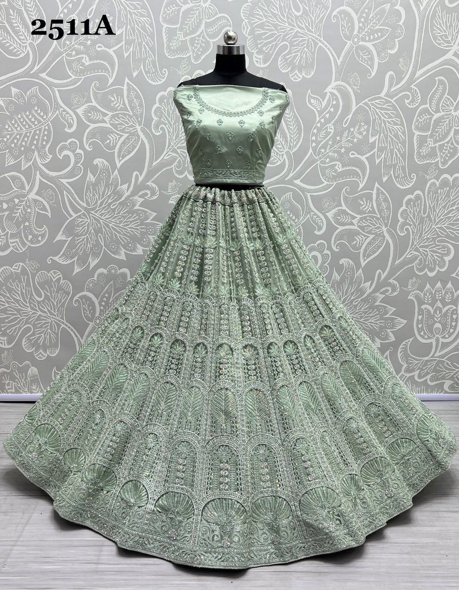 Anjani Art Bridal Lehenga 2511 Colors 2