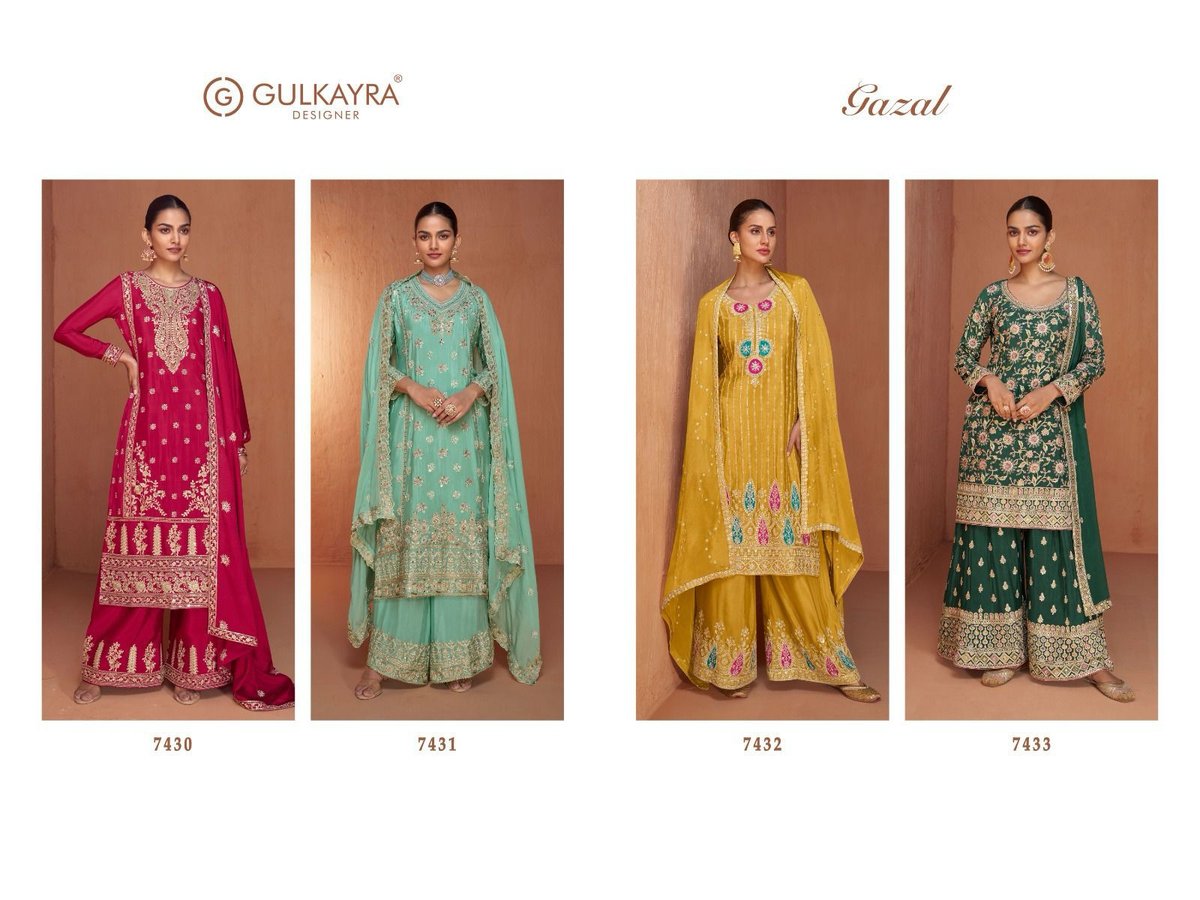 GULKAYRA DESIGNER GAZAL 7430 TO 7433 5