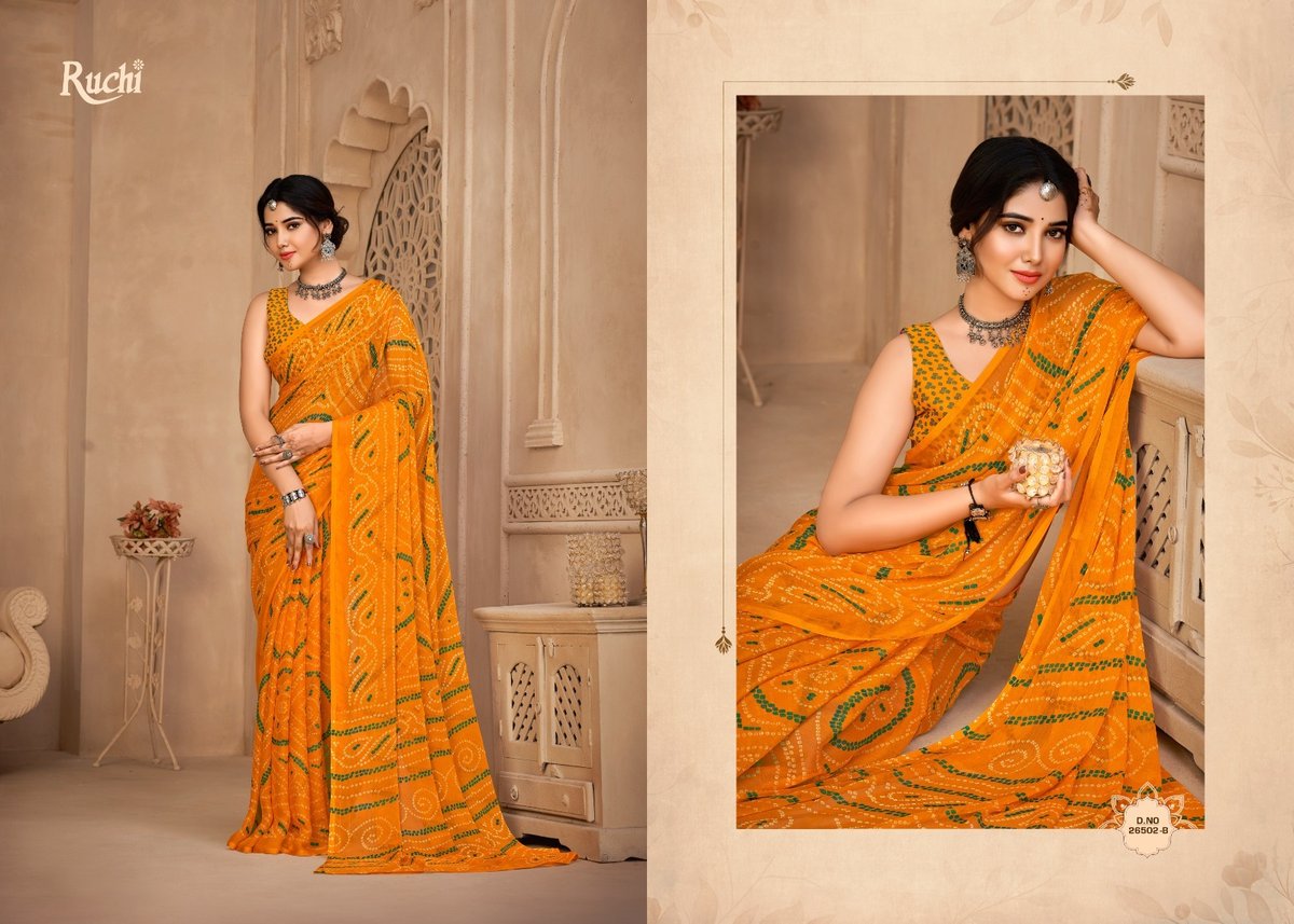 RUCHI STAR CHIFFON 134TH EDITION 26501-A TO 26503-D 6