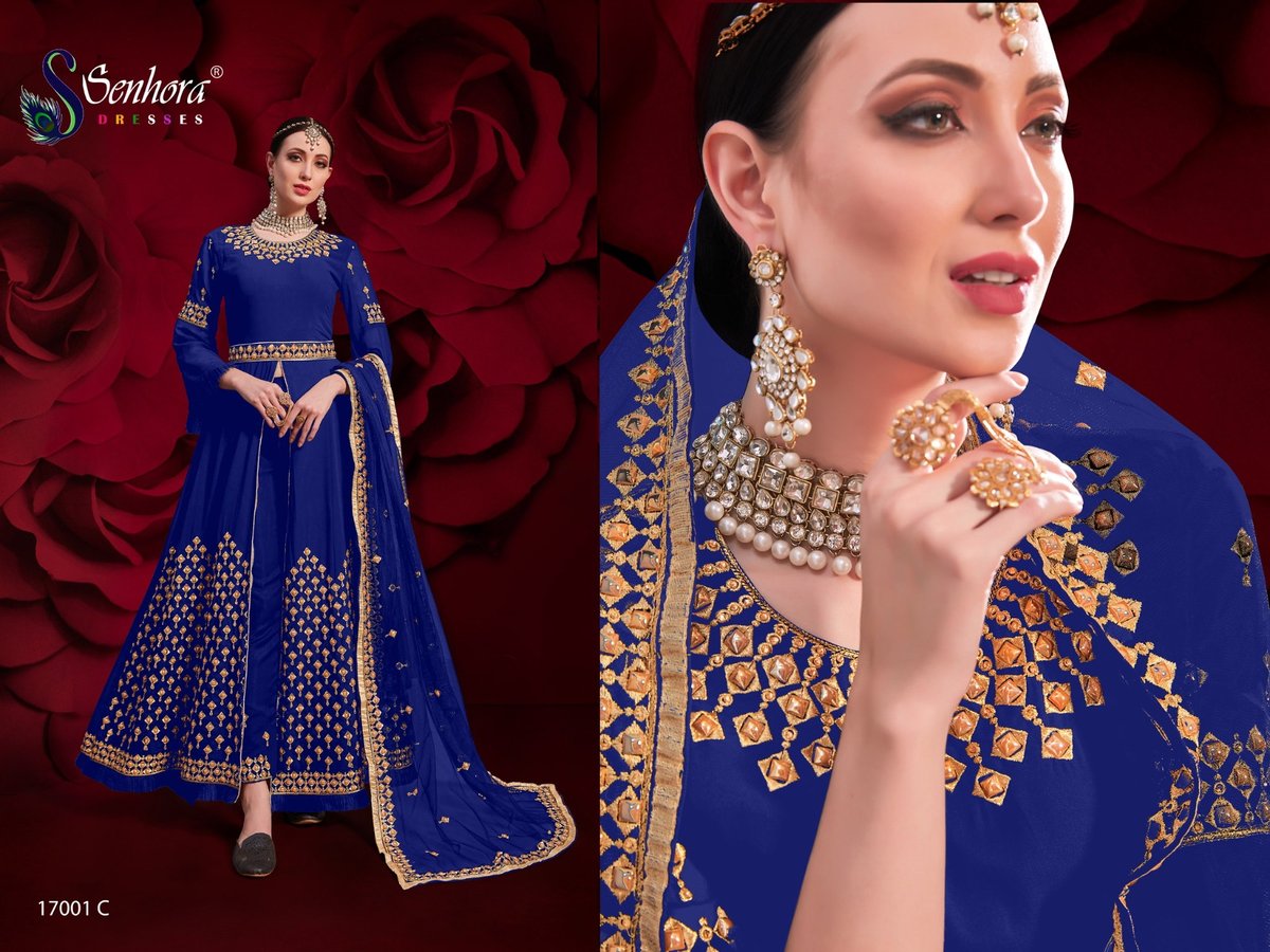 SENHORA DRESSES AGHA NOOR 17001-A TO 17001-E 3