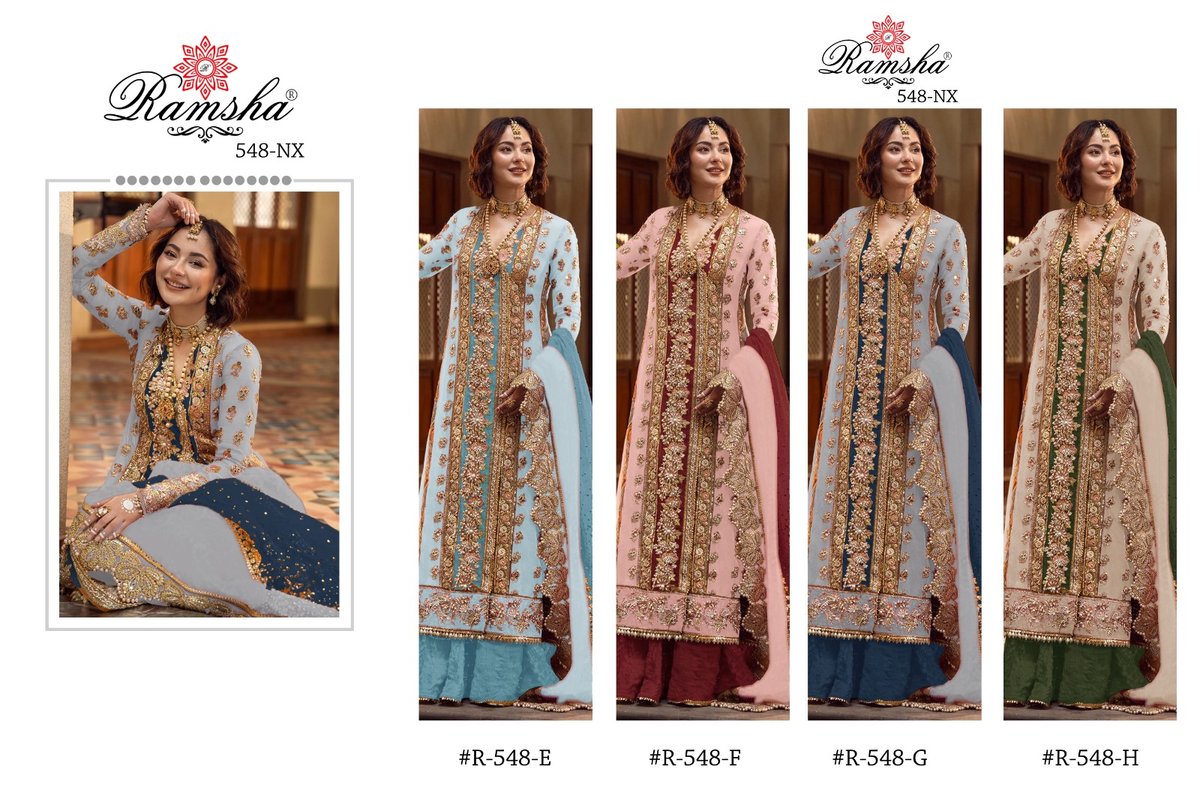 Ramsha Suit R-548 New Nx Colors 5