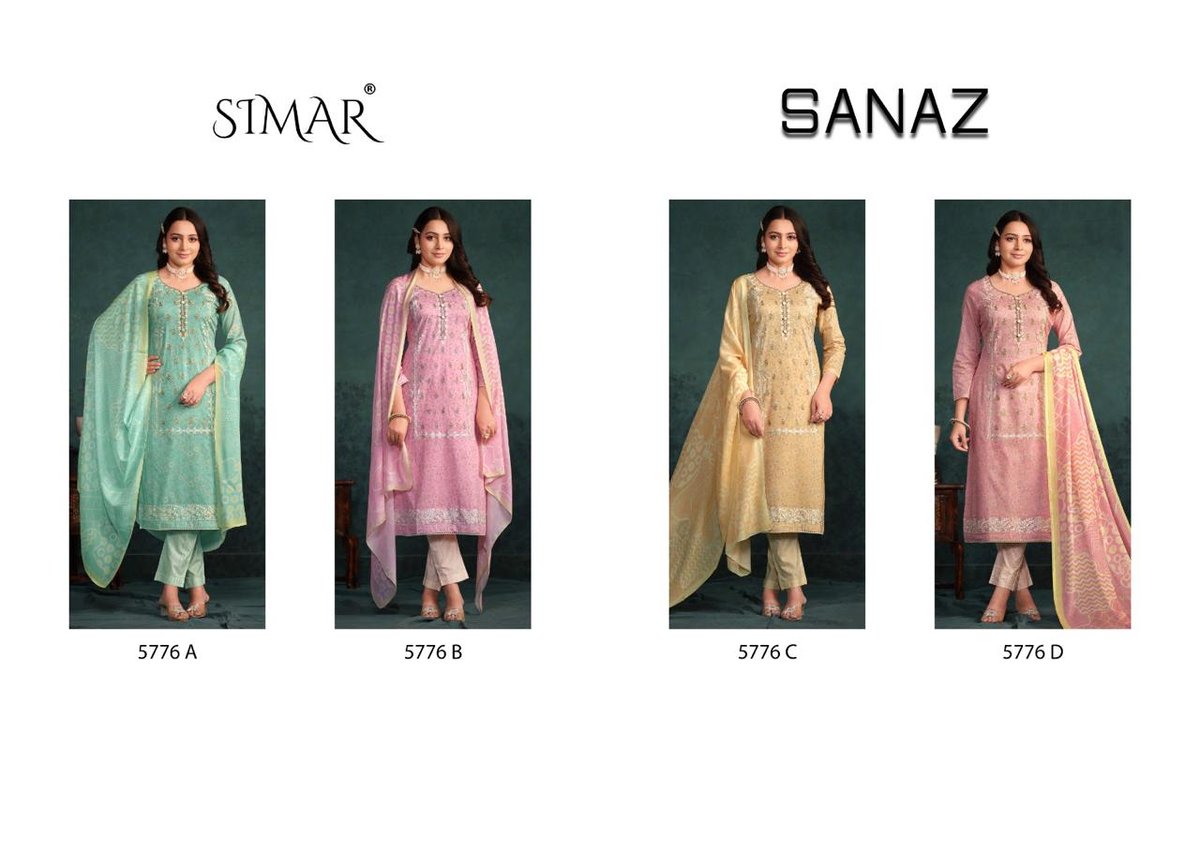 GLOSSY SIMAR SANAZ 5776-A TO 5776-D 5
