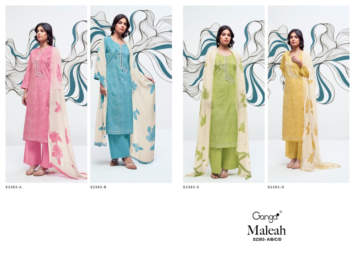 GANGA MALEAH S-2383-A TO S-2383-D 5