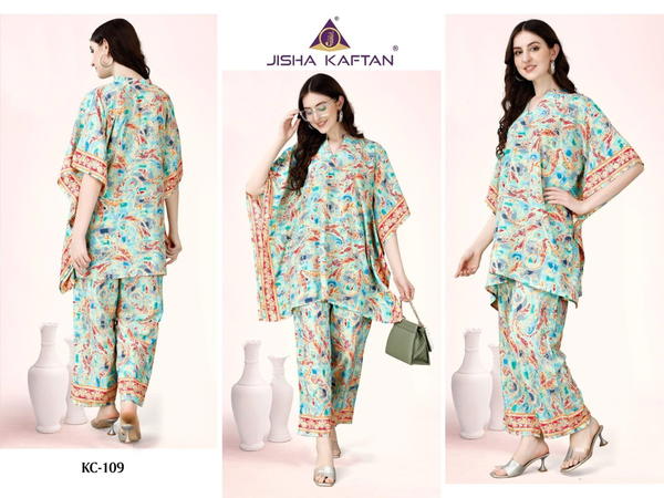 JISHA KAFTAN KAFTAN CO-ORD SETS VOL-2 KC-109 TO KC-116