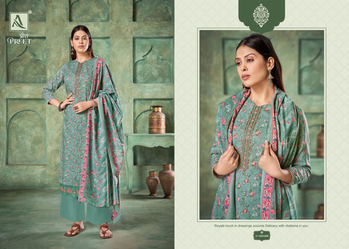 ALOK SUIT PREET H-1358-001 TO H-1358-008 8