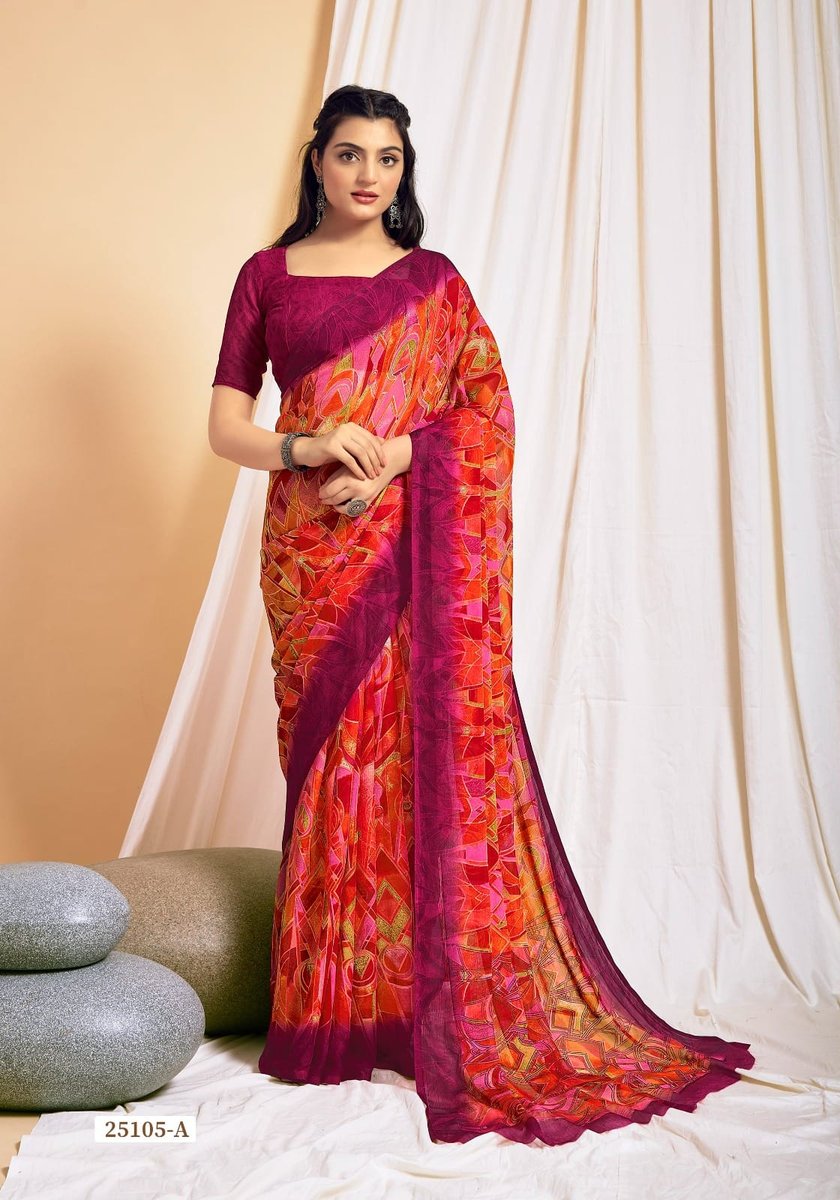 Ruchi Saree Star Chiffon 125nd Edition 25101-25106 Series 9