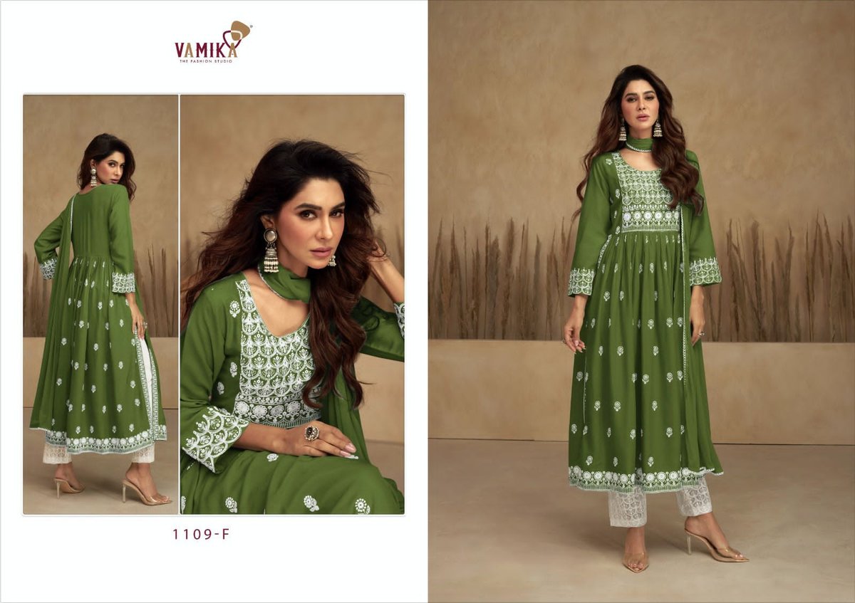 Vamika Fashion Aadhira Vol-7 Gold 1109 Colors 1