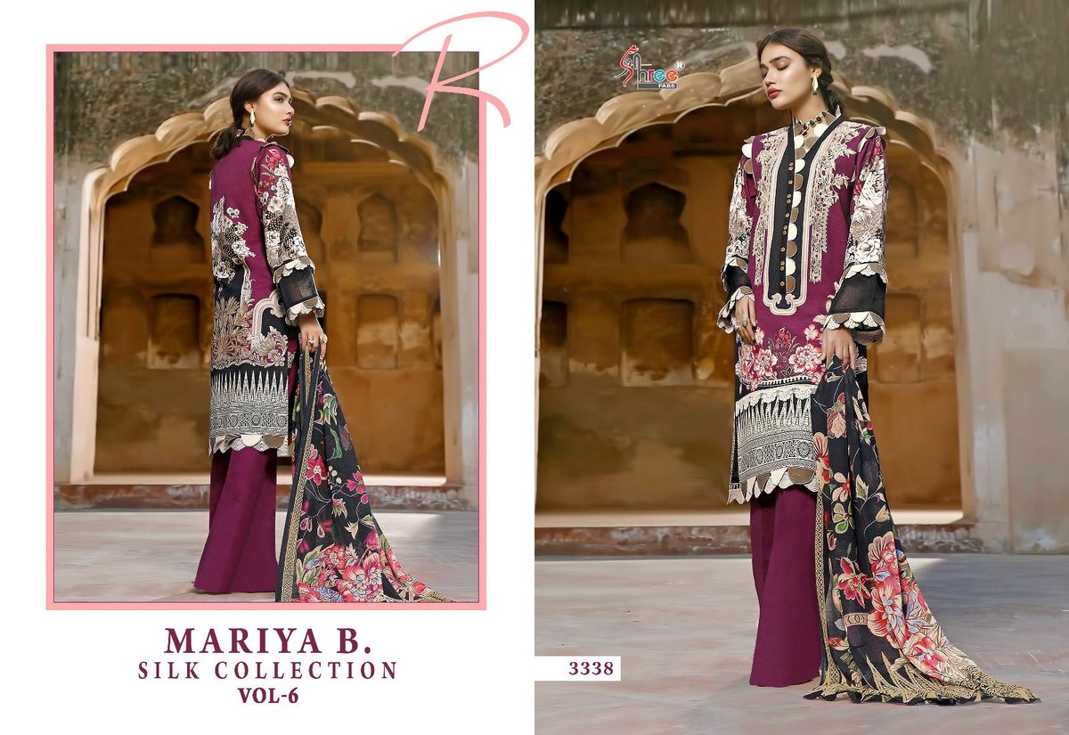 SHREE FAB MARIA B SILK COLLECTION VOL-06 3333 TO 3339 6