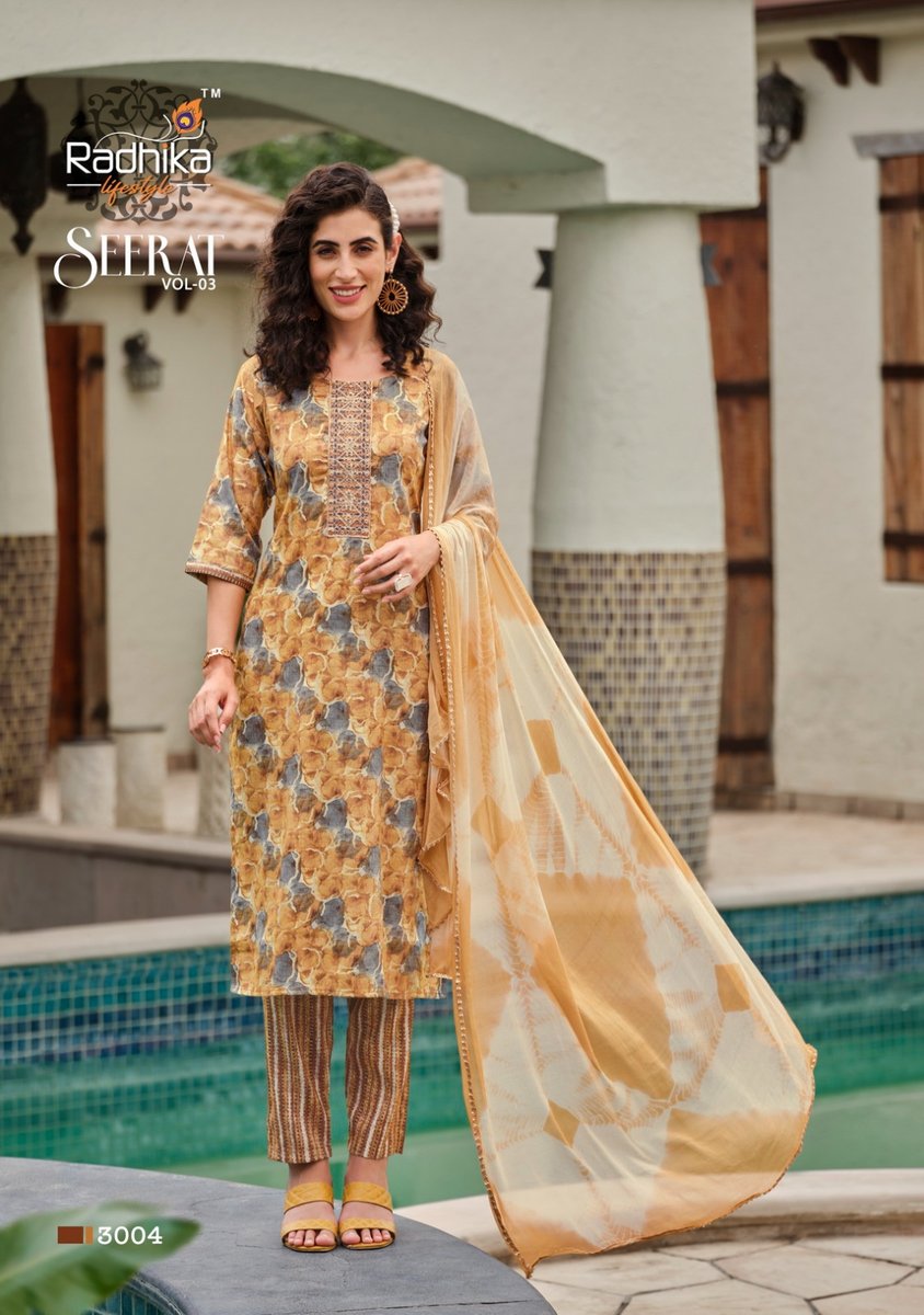 Radhika Lifestyle Seerat Vol-3 3001-3008 Series 4