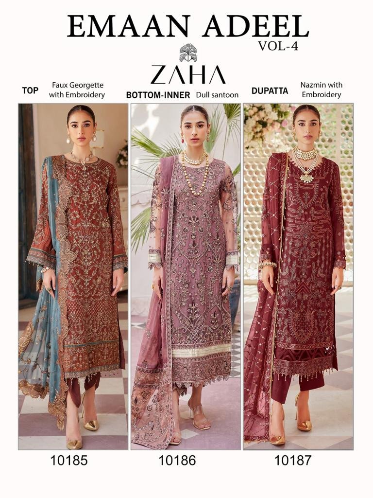 Zaha Emaan Adeel Vol-4 10186 Colors 7