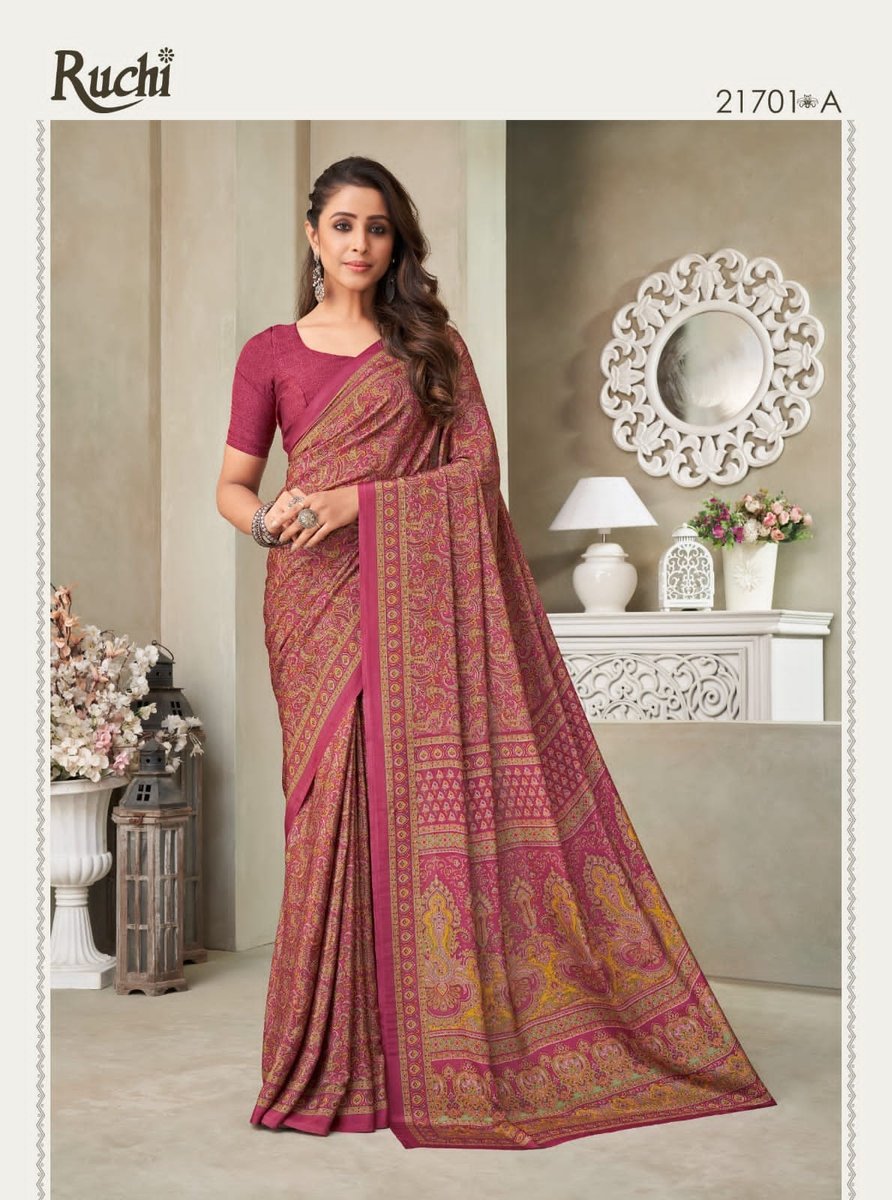 Ruchi Saree Vivanta Silk 18th Edition 21701-21706 Series 1
