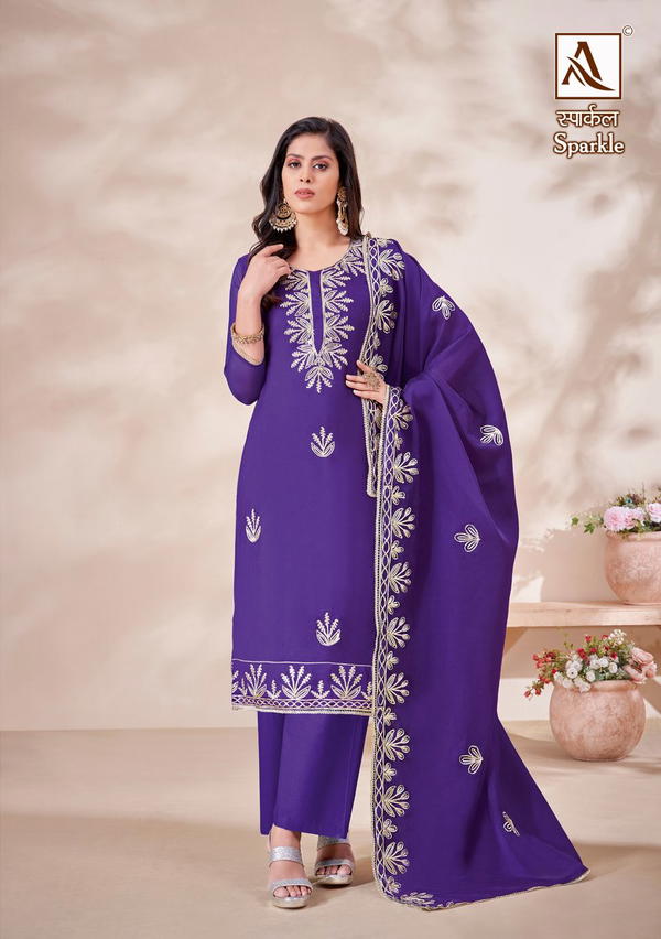 ALOK SUIT SPARKLE H-1433-001 TO H-1433-006