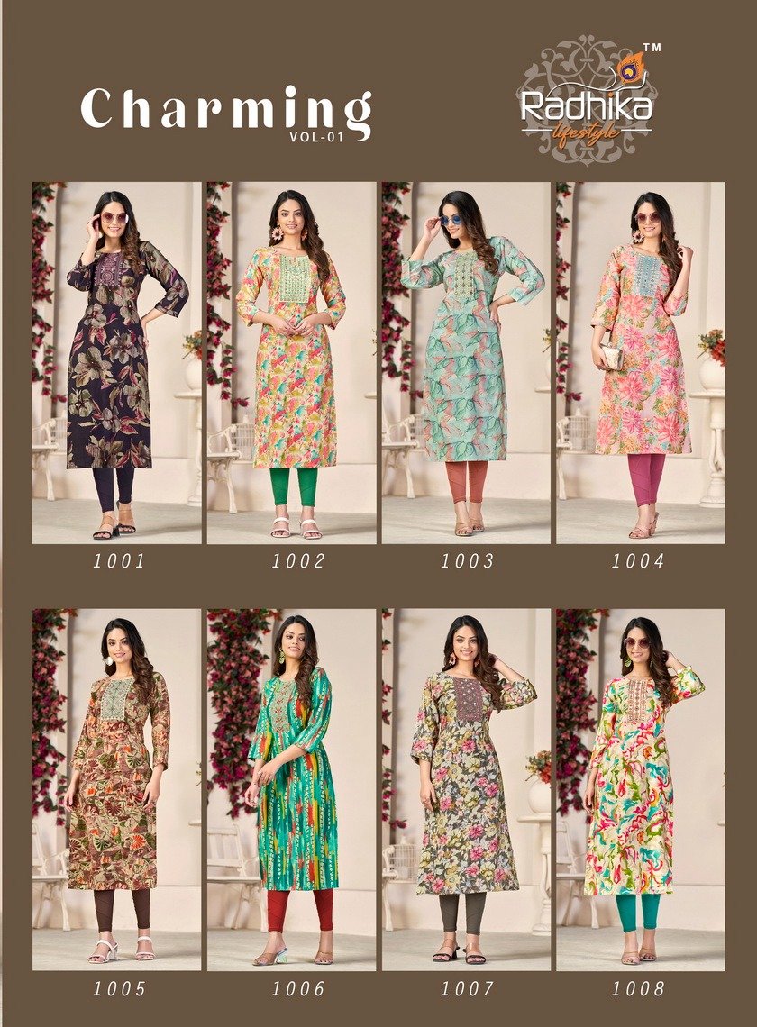Radhika Lifestyle Charming Vol-1 1001-1008 Series 9