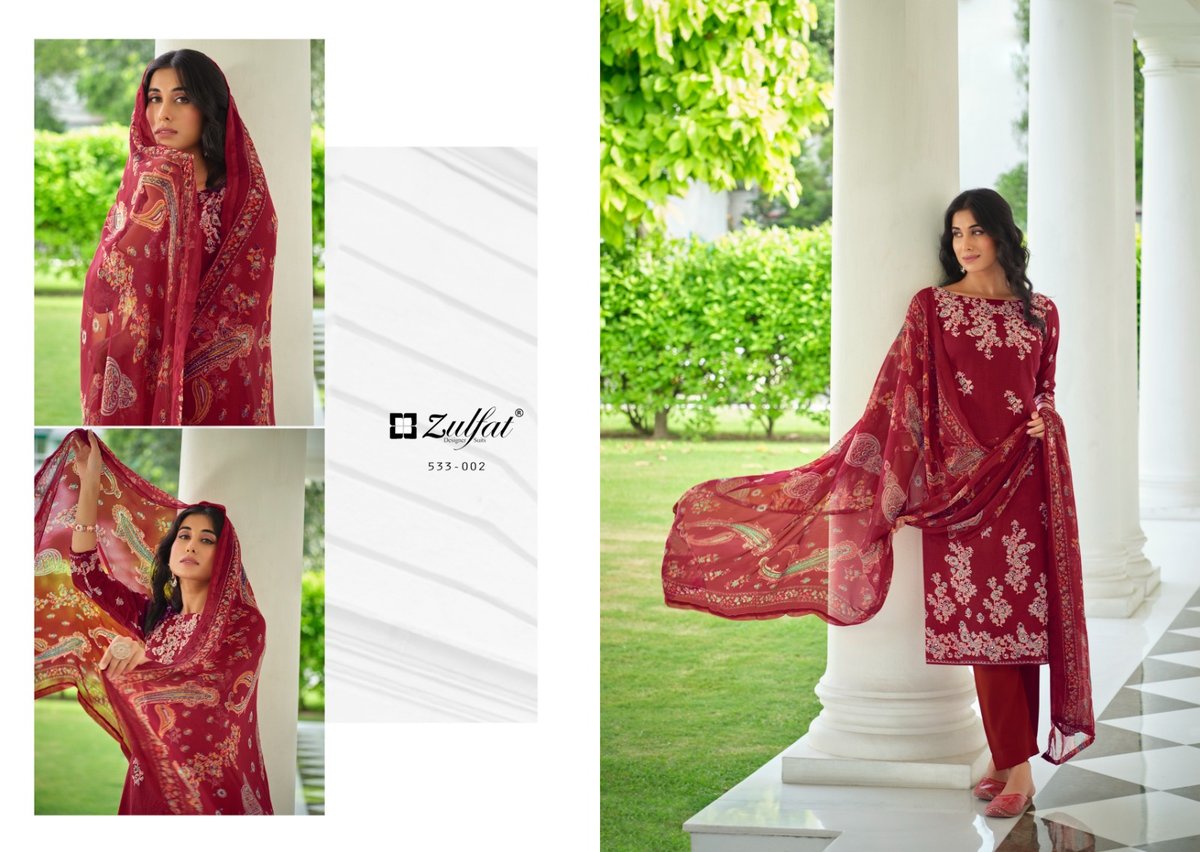 ZULFAT DESIGNER SAHELI 533-001 TO 533-008 2