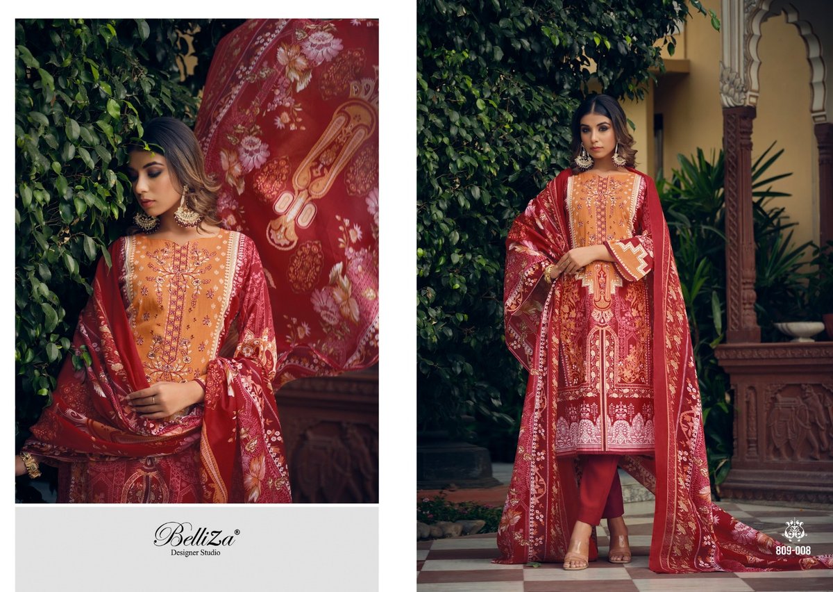Belliza Designer Naira Vol-15 809-001 to 809-010 Series 8
