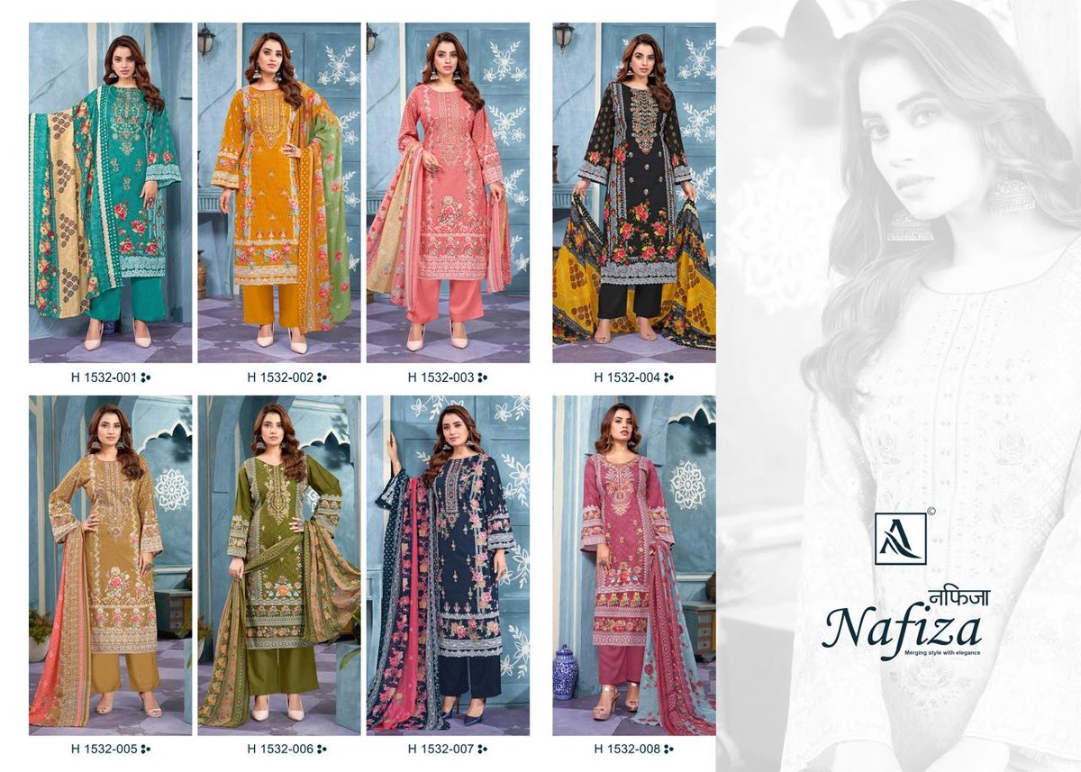 ALOK SUIT NAFIZA H-1532-001 TO H-1532-008 9