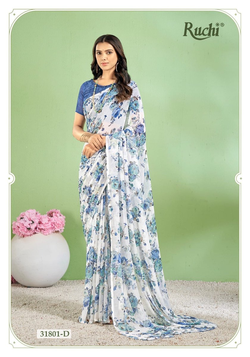 RUCHI SAREE STAR CHIFFON 154 31801-A TO 31803-D 4