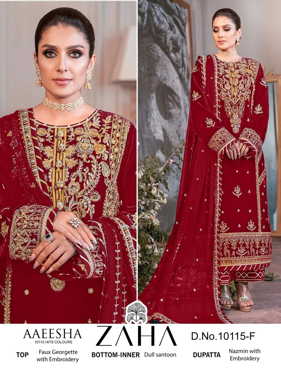 ZAHA AAEESHA 10115-E TO 10115-H 2