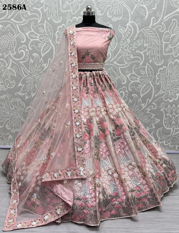 Anjani Art Bridal Lehenga 2586 Colors