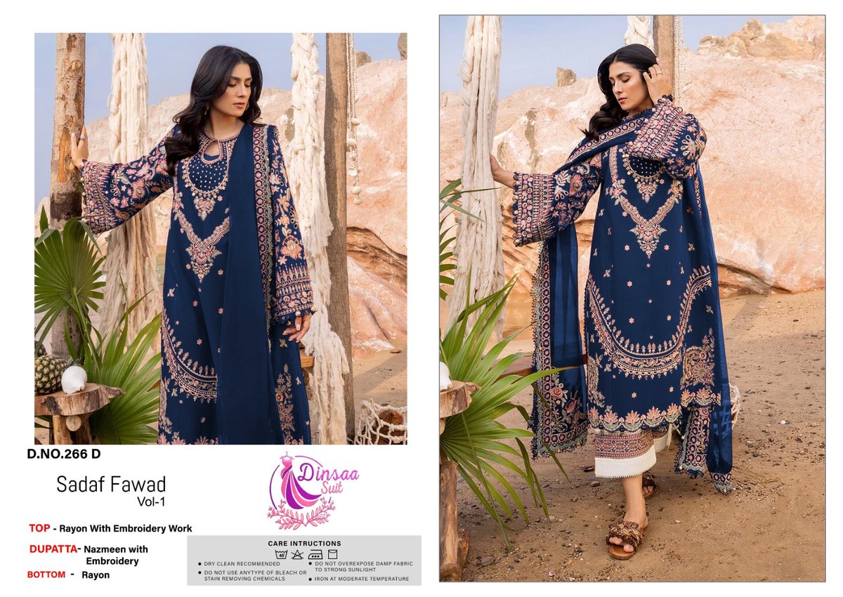 DINSAA SUIT SADAF FAWAD VOL-1 266-A TO 266-D 4