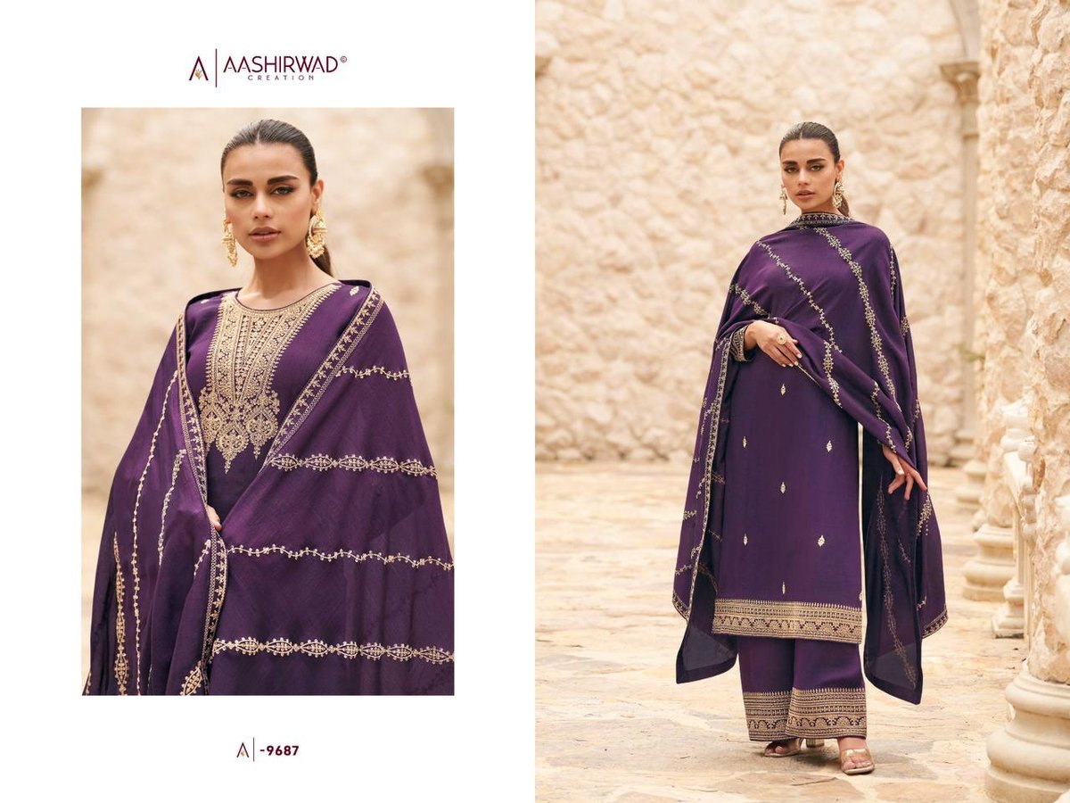 Aashirwad Creation Gulkand Ogaan 9685-9689 Series 3