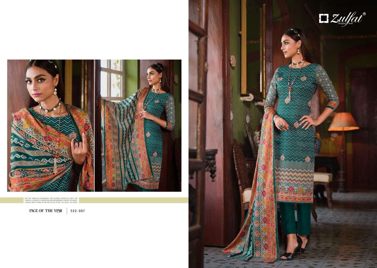 Zulfat Designer Raabia 522-001 to 522-008 Series 7