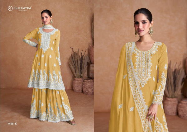 GULKAYRA DESIGNER VAMIKA 7405-K TO 7405-N