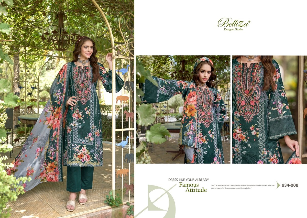 BELLIZA DESIGNER NAIRA VOL-59 934-001 TO 934-008 8