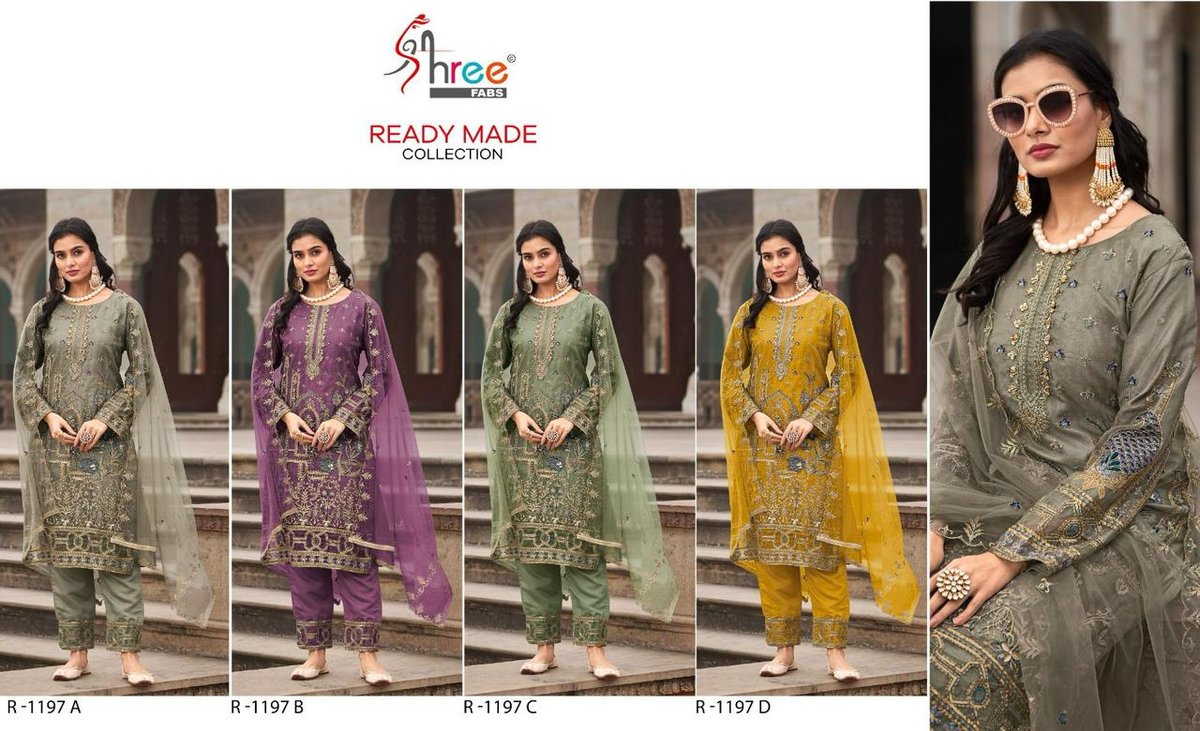 SHREE FAB READY MADE COLLECTION R-1197-A TO R-1197-D 5