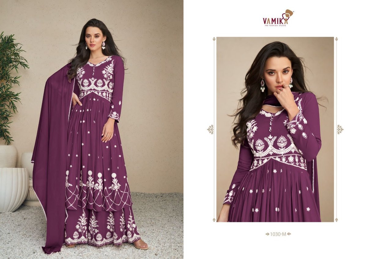 Vamika Fashion Lakhnavi Vol-5 Dark 1030 Colors 2