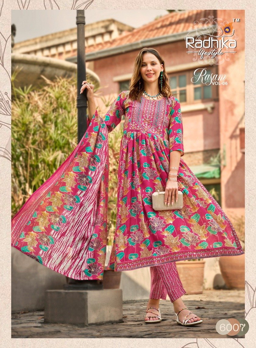 RADHIKA LIFESTYLE RASAM VOL-6 6001 TO 6007 7