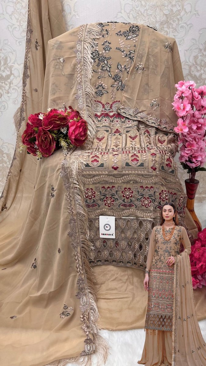 Shanaya Fashion Rose Hand Craft S-153 Design 3