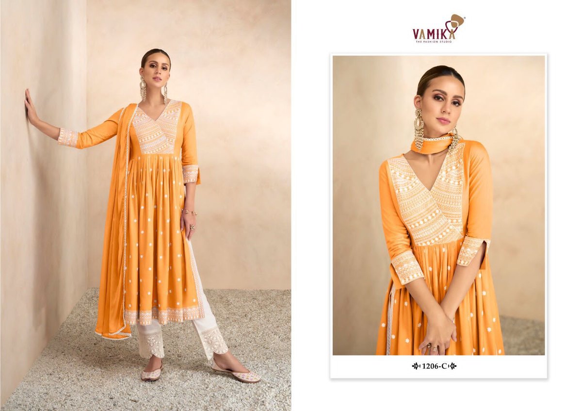 Vamika Fashion Aadhira Vol-4 Light 1206 Colors 3
