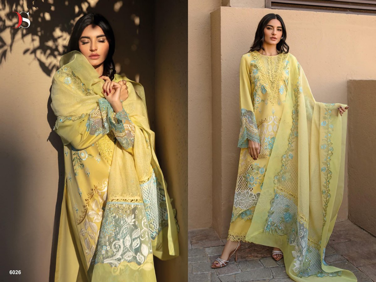 DEEPSY SUITS RANGRASIYA PREMIUM LAWN - 24 6021 TO 6026 6