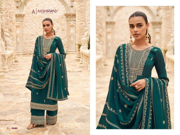 Aashirwad Creation Gulkand Ogaan 9685-9689 Series